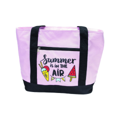 Розовая термоизоляционная сумка с принтом Сумка-холодильник Новый дизайн Функциональная сумка-холодильник