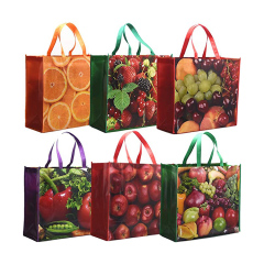 Экологичная дешевая оптовая многоразовая многоразовая полипропиленовая ламинированная сублимационная переработанная сумка для покупок из нетканого материала