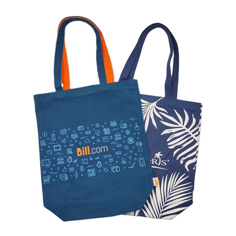 Leaf Pattern Summer Style Customizable Color Canvas Shopping Portable Shoulder Bag