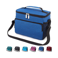 Tragbare Picknicktasche für den Außenbereich, benutzerdefiniertes Logo, wasserdichte, isolierte Aluminium-Kühltasche mit Fach