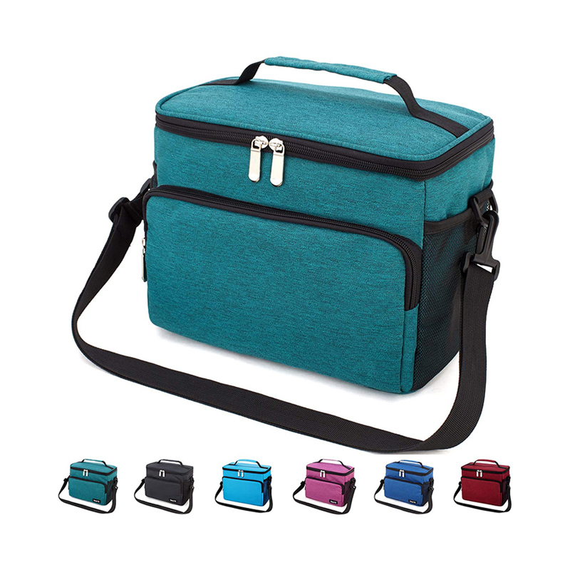 Outdoor Portable Picnic Bag Custom Logo Waterproof Insulated Aluminium Cooler Bag With Compartment