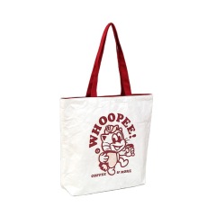 Kundenspezifisches Logo waschbare Papiertüte recycelte braune Papiertüte Einkaufstasche aus Tyvek-Papier