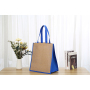 Eco Friendly  OEM Customized printing tote bag with inner lamination Jute Bag
