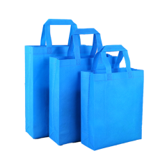 На складе производитель оптовые рекламные нетканые сумки для покупок складная нетканая сумка