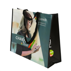 Изготовленная на заказ рекламная печатная полипропиленовая эко-сумка для продуктов из полипропилена с принтом/нетканая многоразовая сумка для покупок для продуктов