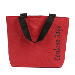 Bolsas de papel rojas Kraft de material ecológico de alta calidad de venta caliente para venta al por mayor