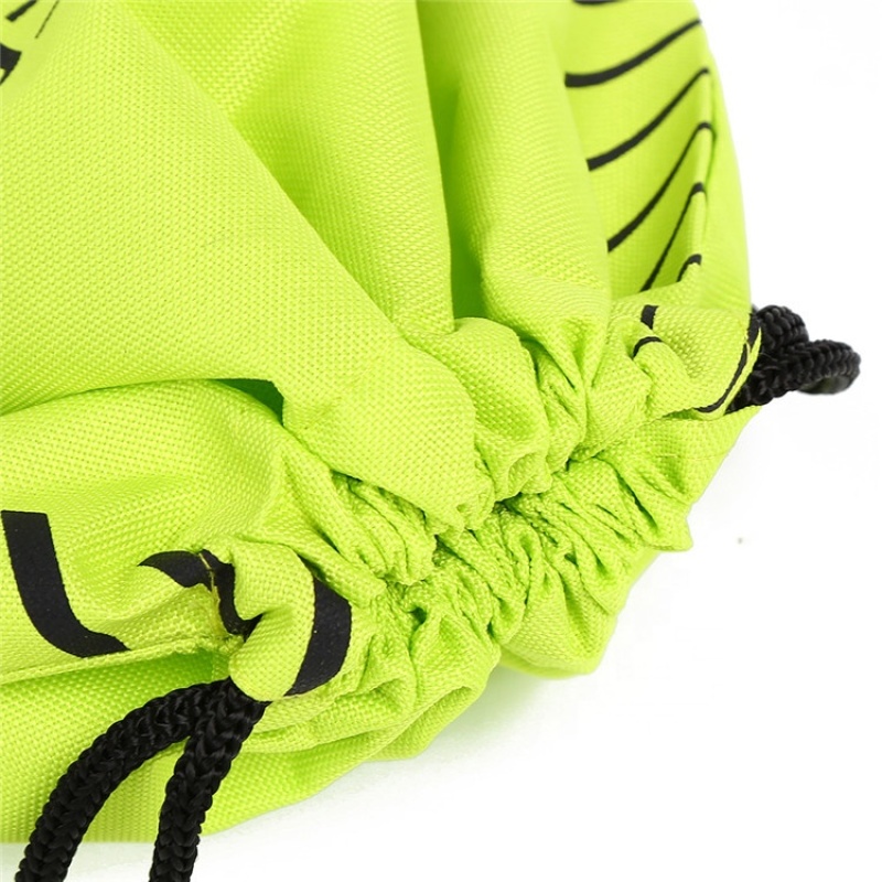 High quality portable shopping sport backpack string bag shoe bags