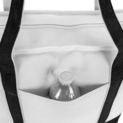 Оптовая мода покупки молния печати женщин хлопка холст Tote сумка с пользовательским печатным логотипом