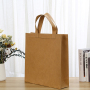 Custom Logo Tote Washable Brown Personalized Paper Kraft Bags With Handles