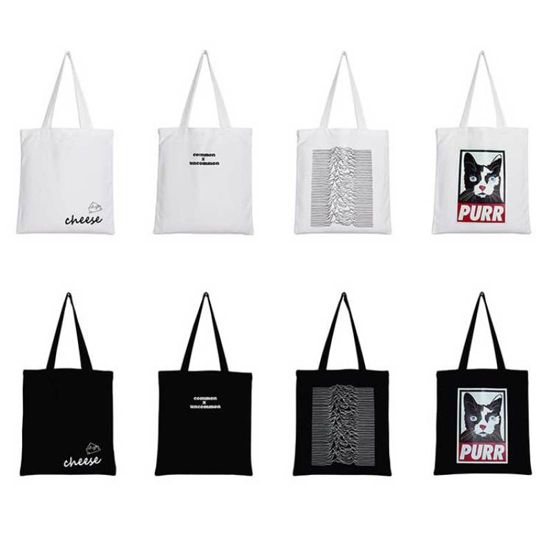 Promotional Logo Printed Custom Canvas Cotton Tote Bag