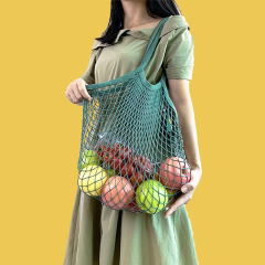 Grands sacs à provisions réutilisables d'emballages de maille de coton d'Eco 100% sacs à provisions pliables de maille de légumes