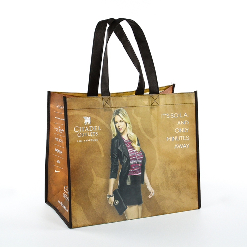 Top Quality Personalized Design Printed PP Non Woven Shopping Tote Bags Laminated Non woven Bag