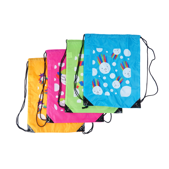 Custom Pantone Multiple Colour Cheap Waterproof Logo Drawstring Bag