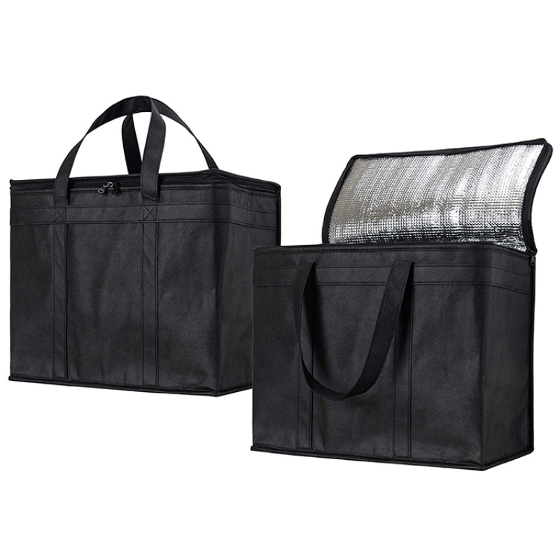 Promotion waterproof non woven custom logo insulated grocery bags cooler lunch bag