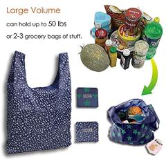 Многоразовые сумки для продуктовых магазинов Моющиеся складные сумки для покупок Большая экологичная сумка-кошелек