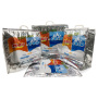 Bolso termal aislado del refrigerador de la entrega del papel de aluminio plástico impreso logotipo personalizado para la comida