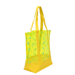 Benutzerdefinierte Logo-Handtasche Strapazierfähige, durchsichtige, wasserdichte PVC-Einkaufstasche