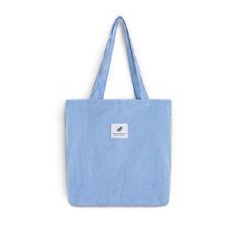 Women Solid Corduroy Shoulder Bags Shopping Bag Tote Package Crossbody Bags Purses Casual Handbag