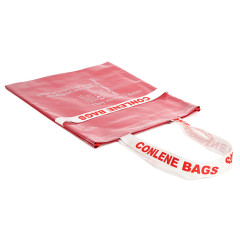 Kundenspezifische Einkaufstasche aus transparentem PVC mit Logo in verschiedenen Farben