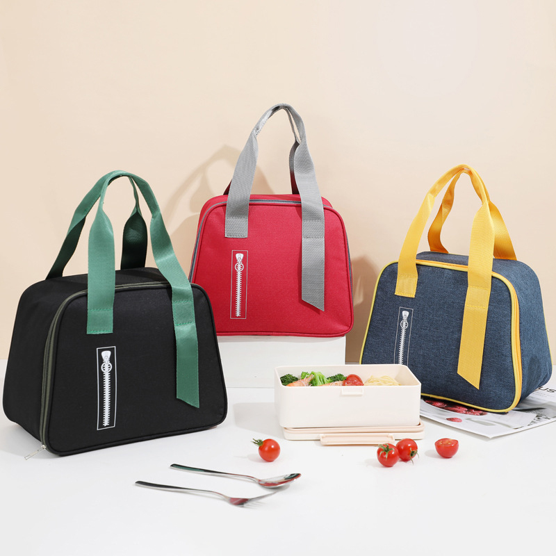 OEM Design Big Capacity Waterproof Oxford Fabric Lunch Cooler Bag With Zipper