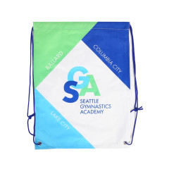 Печать логотипа сумка для покупок рекламный логотип на шнурке рюкзак, сумка на шнурке из полиэстера