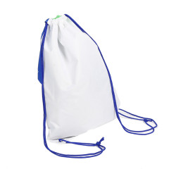 Logo d'impression sac à provisions logo personnalisé promotionnel sac à dos à cordon, sac à cordon en polyester