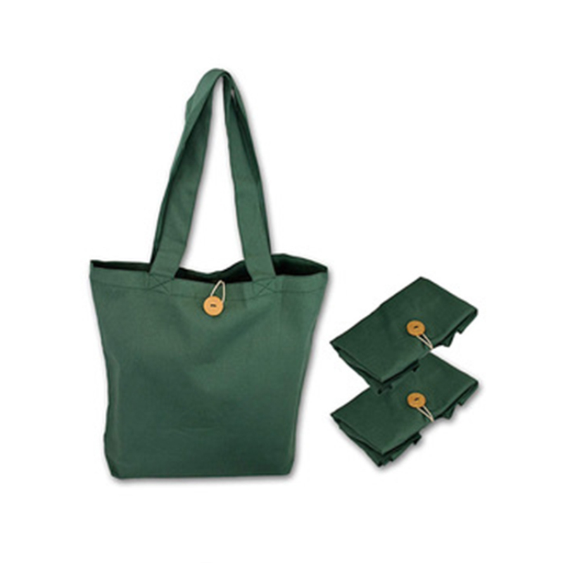 Promotional Cheap High Quality Reusable Customized Logo Printing 100 % Cotton Canvas Tote Shopping Bag with button closure