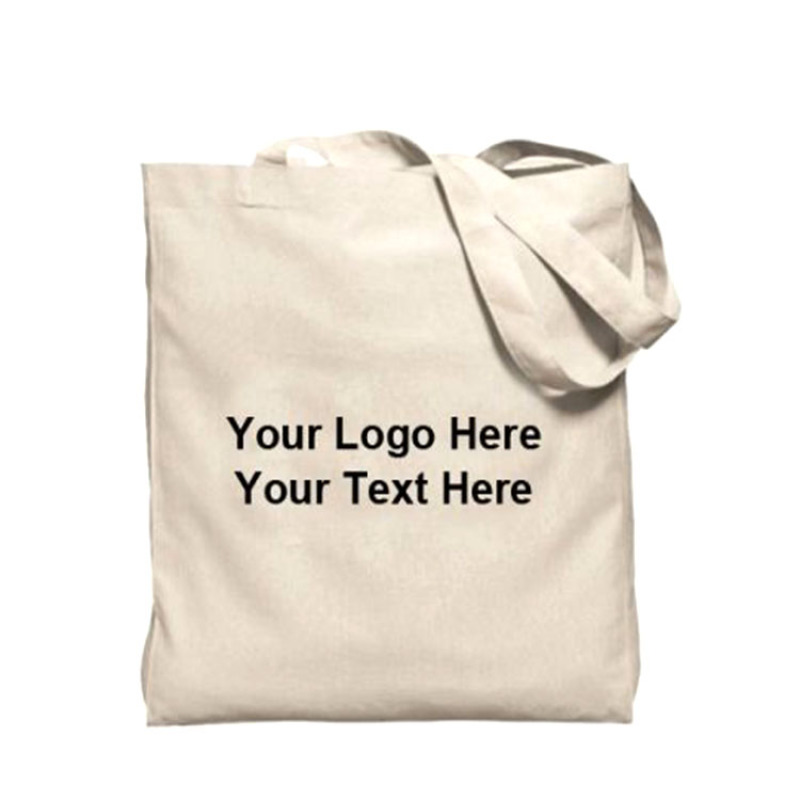 Promotional Cheap High Quality Reusable Customized Logo Printing 100 % Cotton Canvas Tote Shopping Bag with button closure