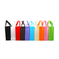 Verschiedene Farben Recycling benutzerdefiniertes Logo Werbe Non Woven Amazon Topseller günstigen Preis Einkaufstasche