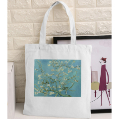 Van Gogh Einkaufstasche Kunst Ölgemälde Grafik Leinwand Umhängetasche Niedliche weibliche Einkaufstasche