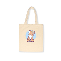 Promotional high quality reusable canvas cotton shopping tote bags