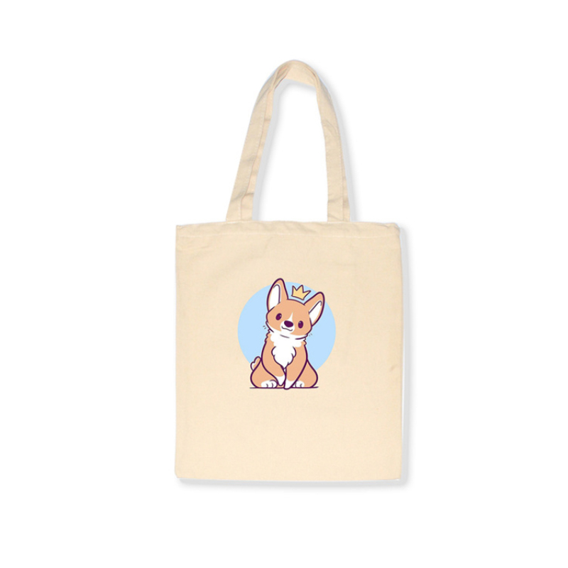 Promotional high quality reusable canvas cotton shopping tote bags
