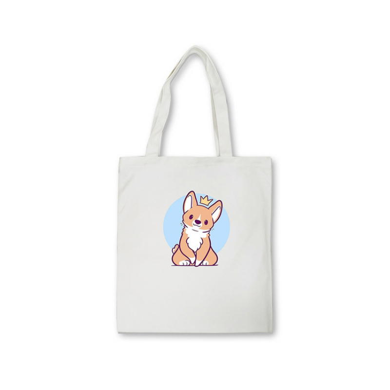 Promotional high quality reusable canvas cotton shopping tote bags