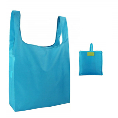 Aucun logo en gros écologique pliable polyester fourre-tout sac d'épicerie réutilisable blanc sac en polyester coloré