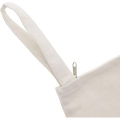 Wholesale Custom logo Small Size Zipper Cotton Cosmetic Canvas Bag