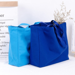 Оптовая экологически чистая хлопковая большая сумка пустая индивидуальная печать для покупок на холсте