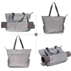 Sac de transport imperméable et personnalisé pour tapis de yoga, sac à bandoulière, sac de rangement pour tapis de yoga avec poches pour bouteilles d'eau