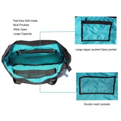 Sac de transport imperméable et personnalisé pour tapis de yoga, sac à bandoulière, sac de rangement pour tapis de yoga avec poches pour bouteilles d'eau