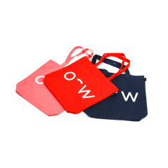 Kundenspezifische große einfache Gewebe-blaue Einkaufsschulter-Denim-Einkaufstasche