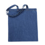 Custom Large Simple Fabric Blue Shopping Shoulder Denim Tote Bag