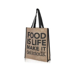 Подарите изготовленный на заказ логотип Эко многоразовые ламинированные рекламные сумки для покупок с джутовыми сумками