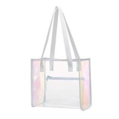 vente en gros sac fourre-tout personnalisé transparent mode pvc clair sac d'emballage