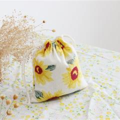 Promotion Personalisierte benutzerdefinierte Beuteltasche Schmuck Leinwand Baumwolle Geschenkverpackung Kordelzugbeutel