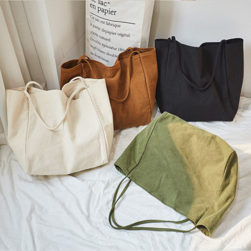 Wholesale Blank Custom Print Natural 12oz Cotton Canvas Tote Bag, Shopping Shoulder Tote Bags