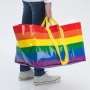 Latest Trends Customized Logo Durable Double Handle Colorful PP Woven Bag