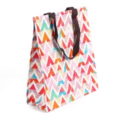 Aluminiumfolie Hand Carry Food Thermal Bag PP Woven Lunch Cooler Bag