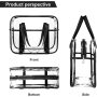 Customized approved PVC bag Transparent Clear PVC Plastic Make up Tote Bag