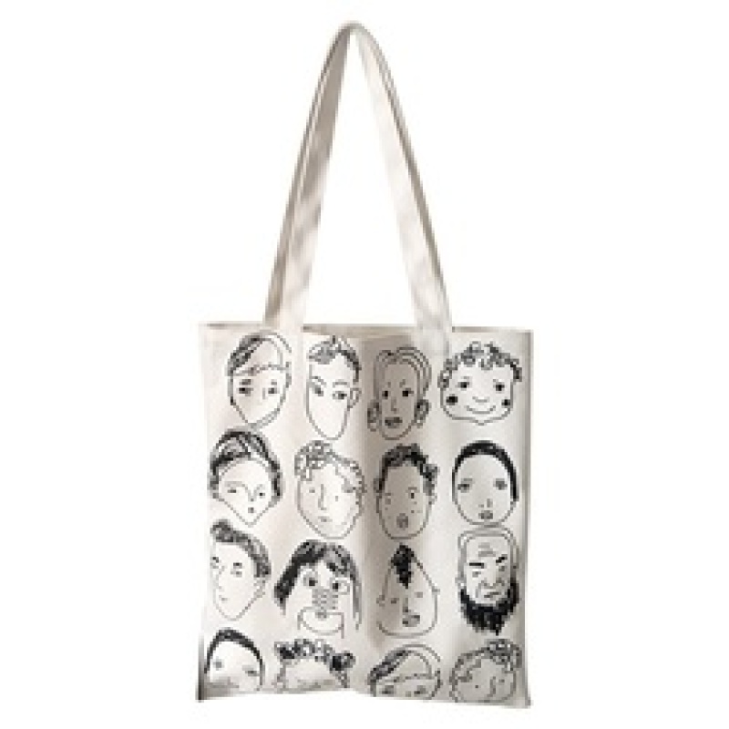Reusable Custom Printing Art bolsa de compras Shoulder Cotton Canvas Shopping Tote Bags
