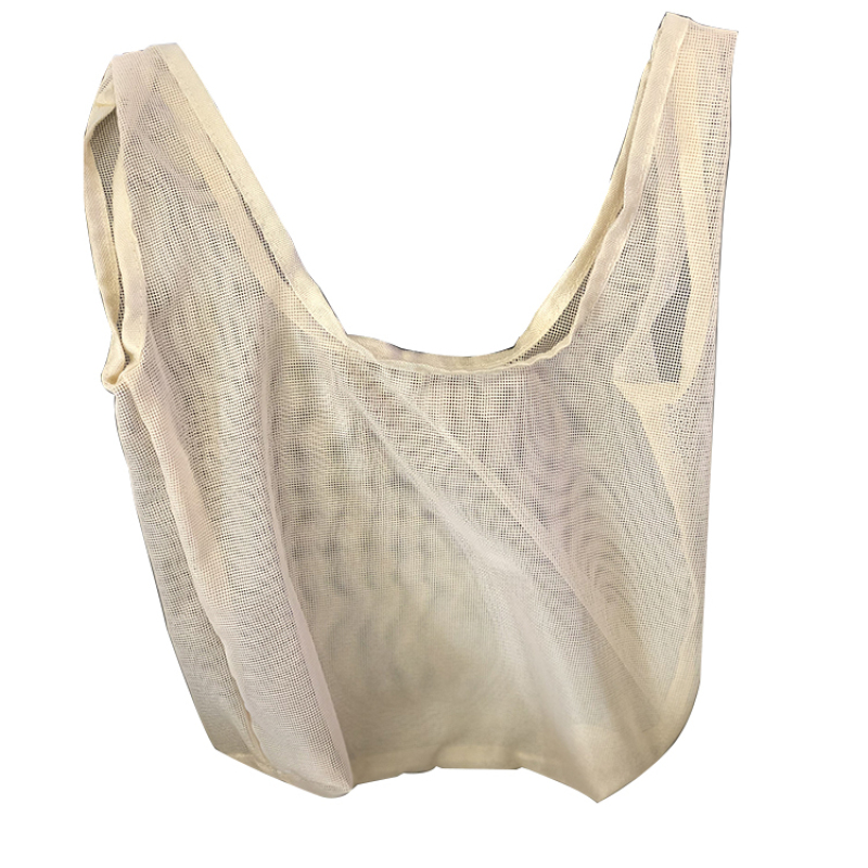 Recyclable Reusable Small Organic Cotton Fabric Produce Mesh Tote Bags