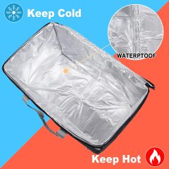 Envío rápido personalizado grande Pizza Hot Cooler mochila aislado térmico comida rápida entrega bolsa para motocicleta
